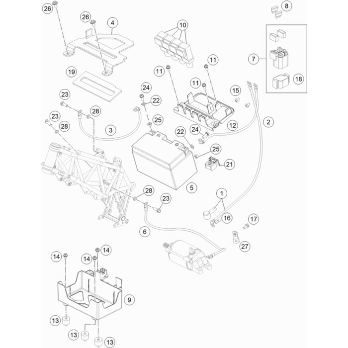 Abdeckung Pluspol von KTM - 62111059060 -  