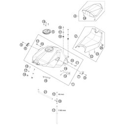 BENZINTANK KPL. SCHW. GLNZEND