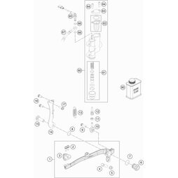 Schalthebel kpl. von KTM - 72034031000 - ktm-shop24.de - KTM-Shop24.de