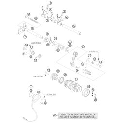 Schaltg. f. Schieberad 6