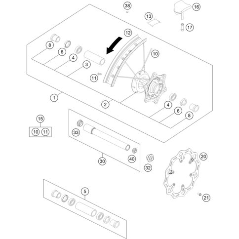 Speichennippel M4,5 AL