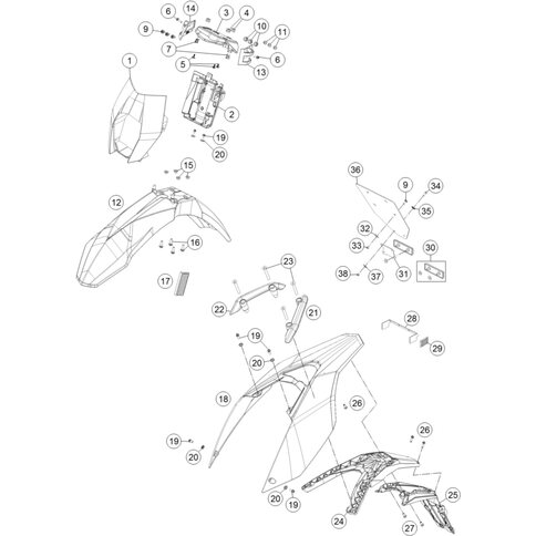 Bremsschlauchführung links