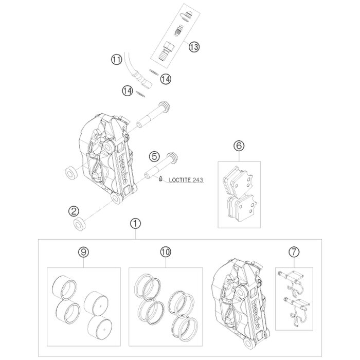 BREMSKL.VO. TOSHIBA TT 2182 FF von KTM - 76513030000 - ktm-shop24  