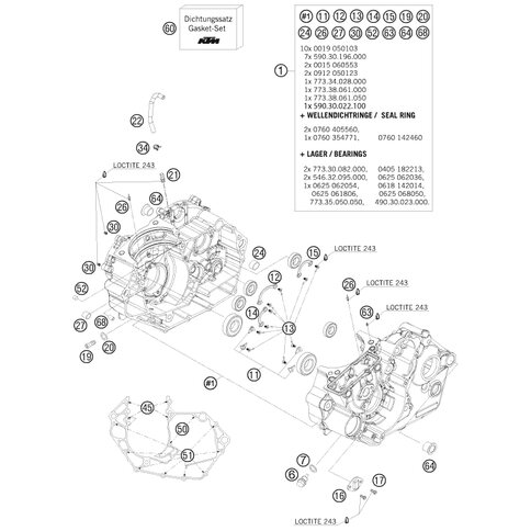 DICHTUNGSSATZ 450/505 SX-F