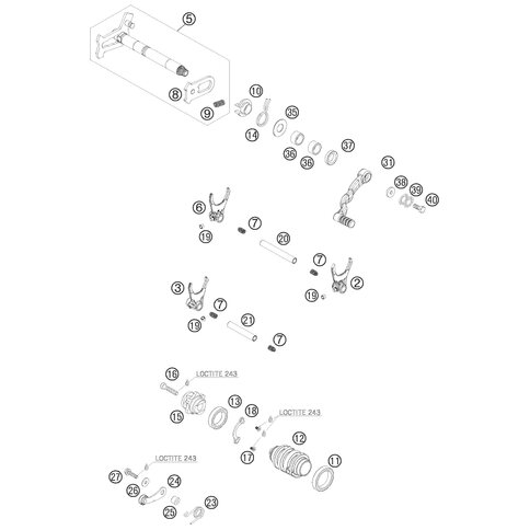 SCHALTGABEL 3./5.GANG       06