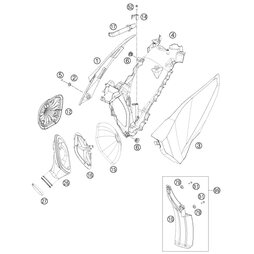 Spritzschutz Filterkasten