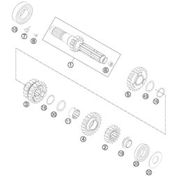 Schieberad 3./4.Gang, Z=17/19