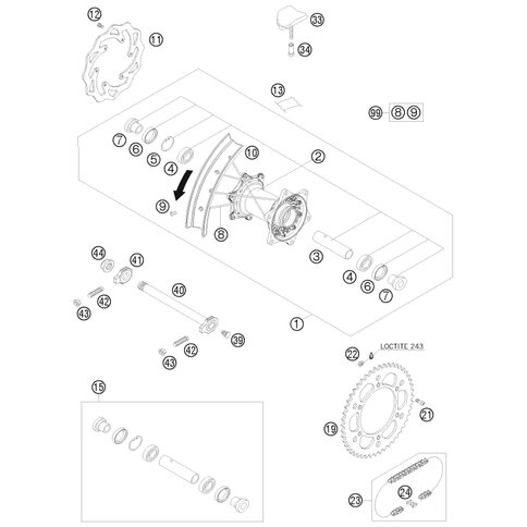 SPEICHE M5X193- 18         08