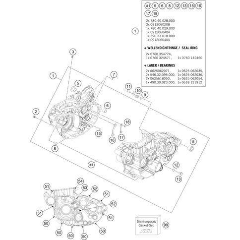 DICHTUNGSSATZ 450/500 EXC   12