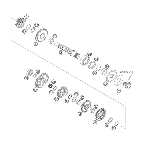 Schieberrad 5.Gang (Z=25)