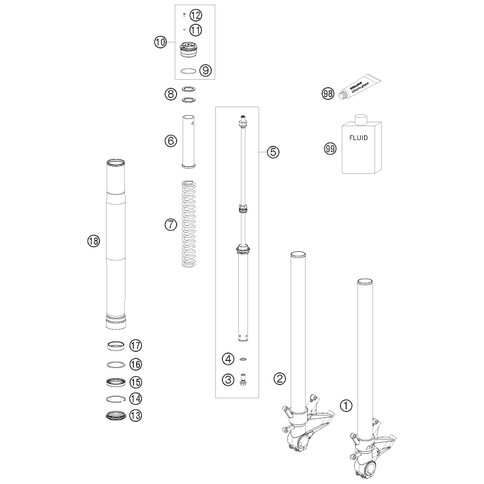 FEDER D38 L250 10.0 N/MM SET