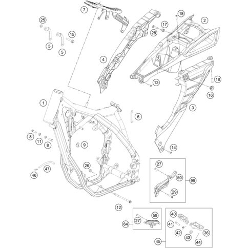 Kettenritzelabdeckung 350 kpl.