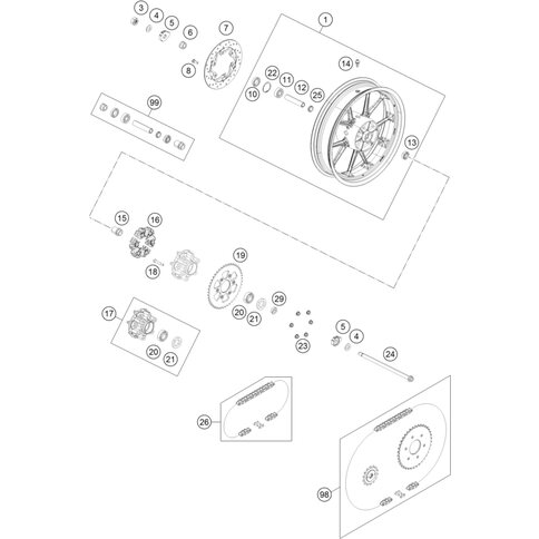 WIPPE KPL. 05 von KTM - 61002056000 - ktm-shop24.de - KTM-Shop24.de