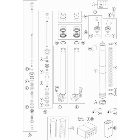 FEDER 3,0 N/MM SET