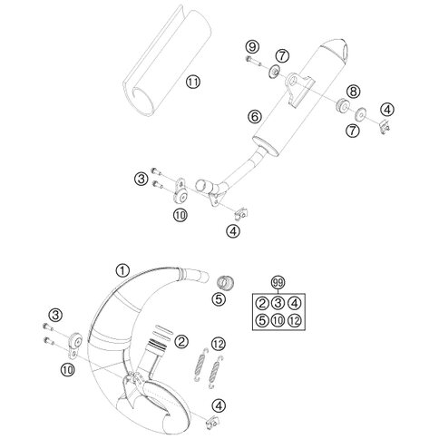 AUSPUFFKRÜMMER 50 SX