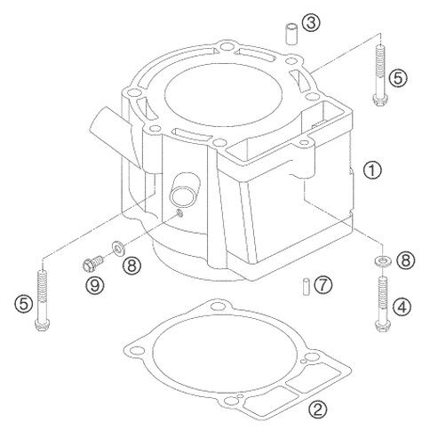 Zylinderfußdichtung 0,8mm  04