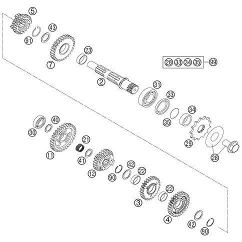 SCHIEBERRAD 5.GANG (Z=23)