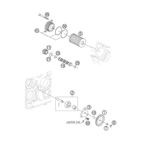 GARN.BREMSKL.VO. TOSHIBA H38GF von KTM - 50313030000 - ktm-shop24 
