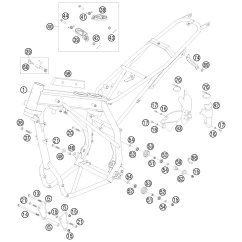 Distanz Motoraufhäng.L=87mm 04