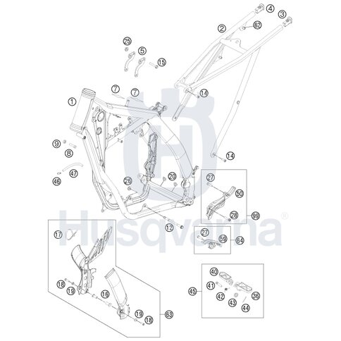 RAHMEN 250/300 CB08 GELB