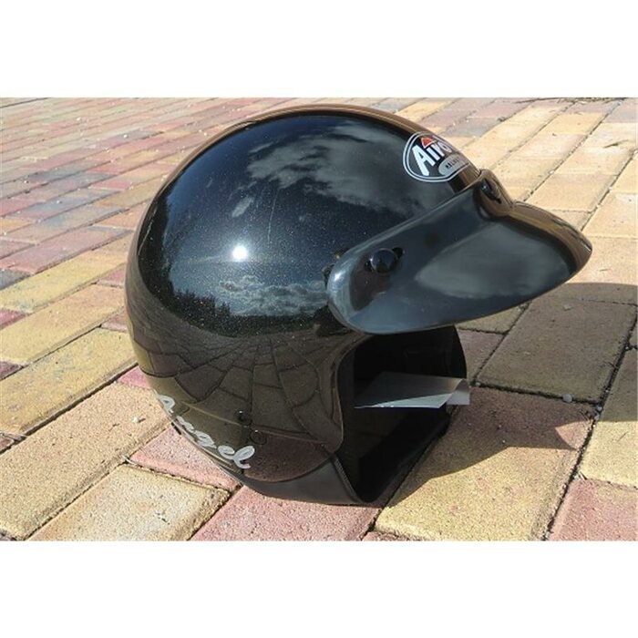 Helm Halbschalenhelm Matt-schwarz Geeignet für Cruiser Touring und Scooter 