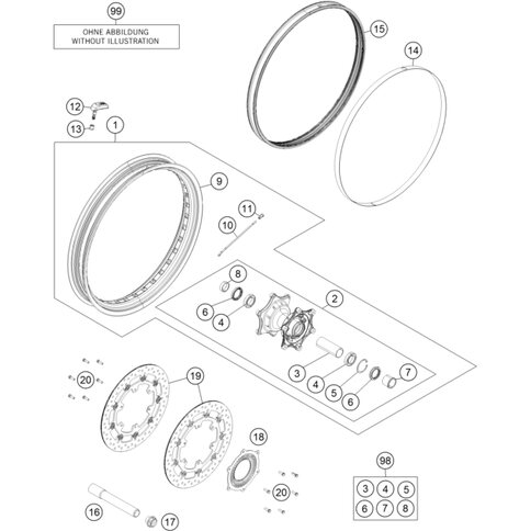 Ventilkit Reifendrucksensor