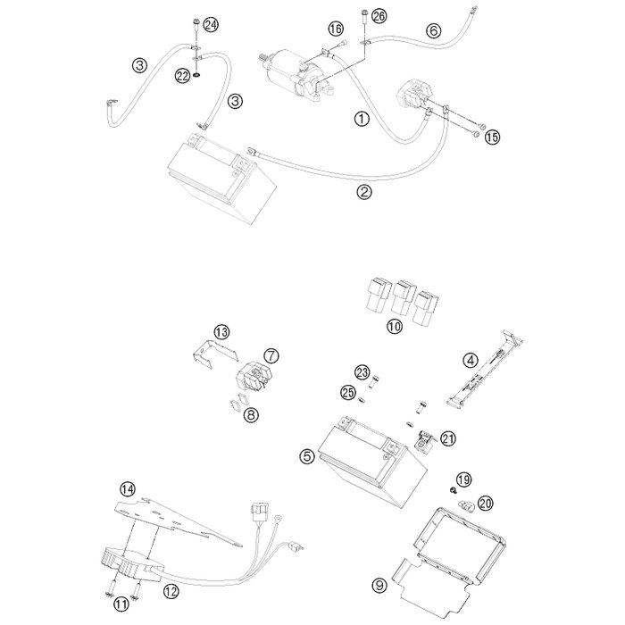 Batterie HTZ12A-BS(DA) von KTM - 64111053000 - ktm-shop24.de - KTM ...