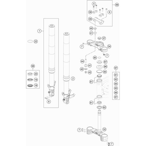 Gabel WP 690 Duke Links