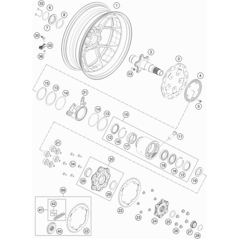 Bremssattelabstützung