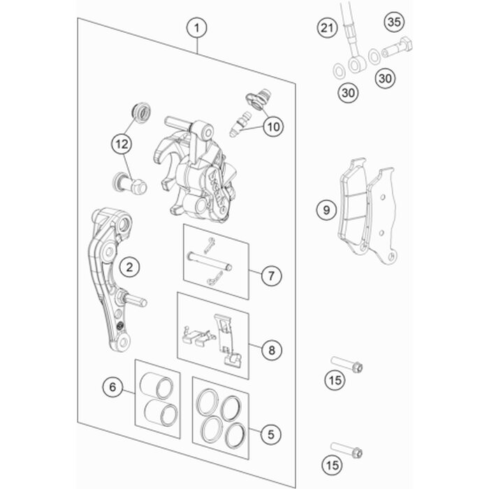 Bremsbeläge vorne von KTM - 77713030000 - ktm-shop24.de - KTM 