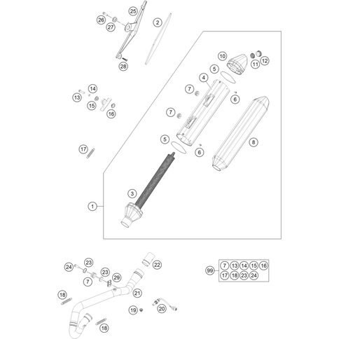 Auspuffkrmmer EXC-F