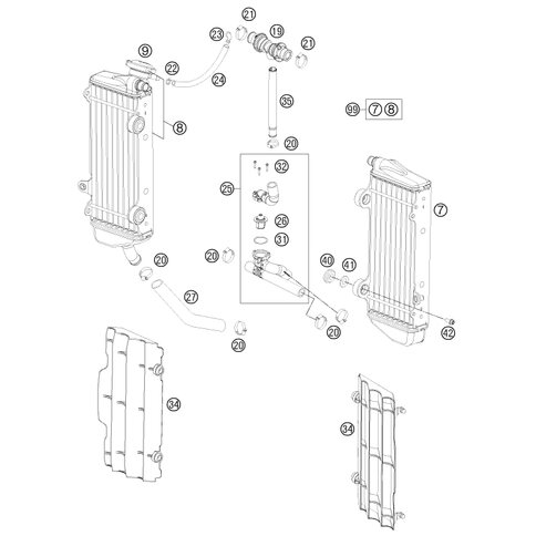 Kühlerschlauch m. Thermo. 14