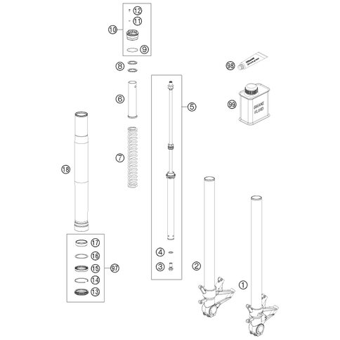 REP. SATZ DICHTRINGE RC8R