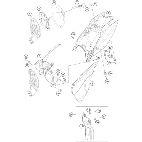 SPRITZSCHUTZ KIT SX85 13-14