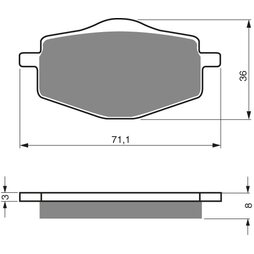 Goldfren Bremsbeläge 018 K1 Sintermetall