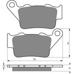 Goldfren Bremsbeläge 023 K1 Sintermetall