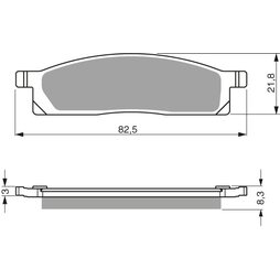 Goldfren Bremsbeläge 034 K1 Sintermetall