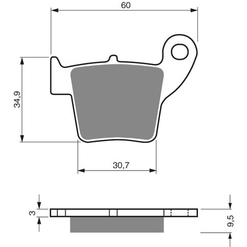 Goldfren Bremsbeläge 176 S3 hinten Keramik-Karbon racing