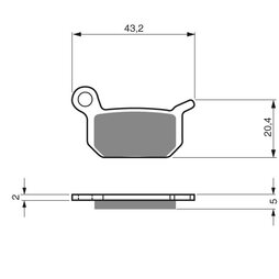 Goldfren Bremsbeläge 190 K1 Sintermetall