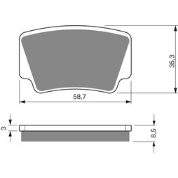 Goldfren Bremsbelge 260 S33 Keramik-Karbon racing