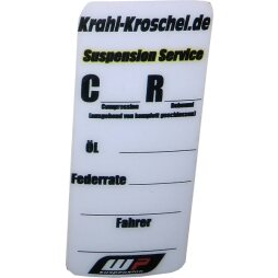 Suspension Service Aufkleber - Gabel oder Federbein ca.4cm x 9cm