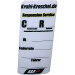 Suspension Service Aufkleber - Gabel oder Federbein ca.4cm x 9cm
