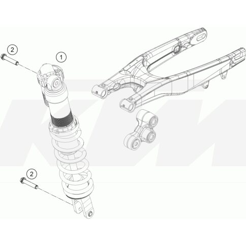 MONOSHOCK LINK 250 XC-F     16