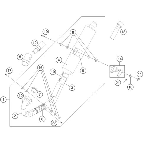 Montageset Enddmpfer