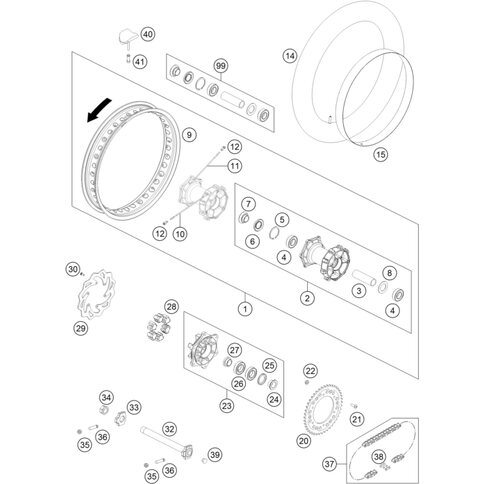 Bremsscheibe hinten D=240x4mm