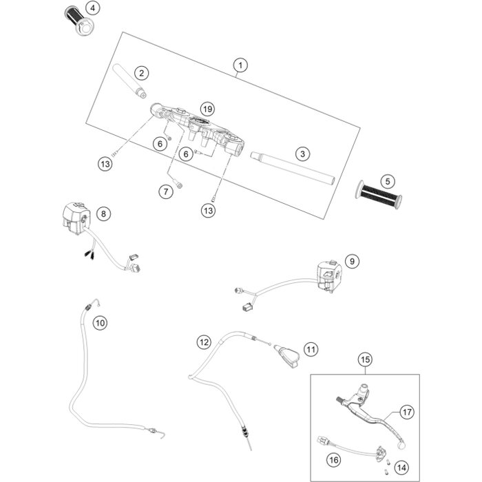 KUPPLUNGSSEILZUG von KTM - 90502090000 - ktm-shop24.de - KTM-Shop24.de