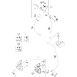 BREMSL. KIT ABS-BREMSZANGE VO.
