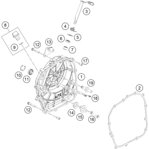 Halteblech Kupplungsseil