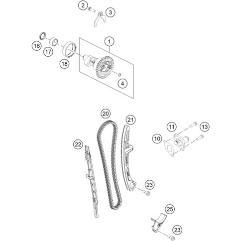 Steuerkettenspannschiene