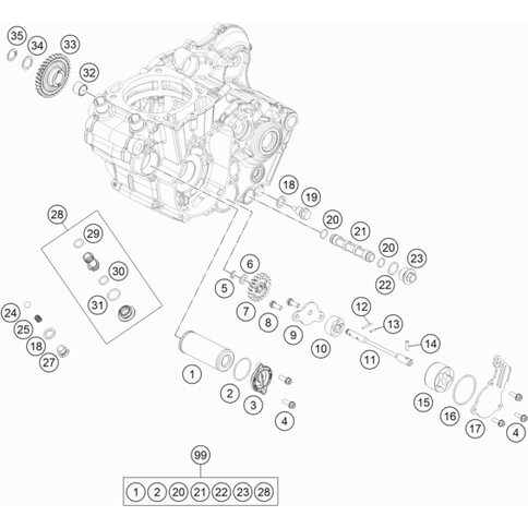 Ölpumpenwelle SP-DP